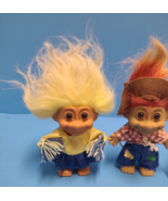 Troll Doll Lot 5&quot; Russ Cheerleader, Farmer &amp; Arab Troll Around The World - £18.44 GBP