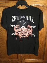 Medium Black Chill On The Hill Concert T-Shirt Freedom Hill S H Michigan - £7.21 GBP
