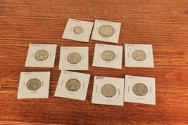 Huge Lot of Circulated Silver Coins Dimes Quarters Half Dollars Various Dates - £110.51 GBP