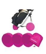 SURPRIZESHOP GOLF TROLLEY WHEEL COVERS.  PINK. - $400.91 MXN