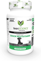 VetriScience Laboratories Canine Plus Senior Multi Vitamin for Dogs, 60 ... - $16.78