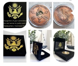 Army Special Forces Challenge Coin Motivated Dedicated Lethal  Military &amp; Case - £19.10 GBP