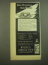 1945 Myers&#39;s Jamaica Rum Ad - Gala Occasions Gala Drinks - £14.55 GBP