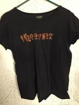 Warriors Graphic Logo Women&#39;s T-Shirt XL Black - $4.35