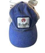 Schell’s Beer Trucker Hat Mesh Back Blue Baseball Cap Brewery Logo Vinta... - $22.95