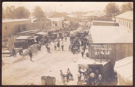 Hopewell, VA RPPC 1915 - Amazing Busy Dirt Road Main Street View #28 - £75.93 GBP