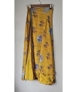 Indian Sari Wrap Skirt Handmade S412 - $24.69 CAD