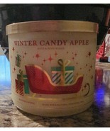 Bath &amp; Body Works Red Sled Presents Winter Candy Apple 3-wick Candle 14.... - $26.03 CAD