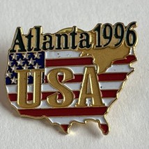 1996 Atlanta Georgia Olympics USA Olympic Torch Lapel Hat Pin Sports Pin... - £5.53 GBP