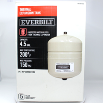 Everbilt 4.5 Gal. Thermal Expansion Tank for Water Heaters 3/4 MIP EF-TE... - £45.08 GBP