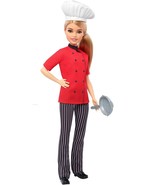Barbie Chef Doll, Petite, Dressed in Chef-Inspired Coat with Frying Pan,... - $39.59
