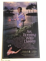 1982 An Evening With Danny Kaleikini Vintage Print Ad Advertisement pa15 - £5.54 GBP