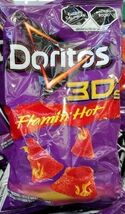 5X DORITOS 3D CHIPS FLAMIN HOT - 5 BAGS OF 40g EACH - FREE SHIPPING  - $25.08 CAD