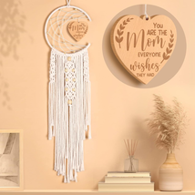 Mothers Day Gifts for Mom Women Her - Dream Catcher with Warm Heart Pendant Funn - £24.01 GBP