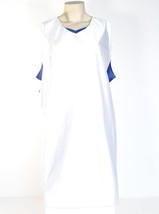 Nike Sleeveless White &amp; Blue Basketball Tank Jersey Womans 2XL XXL NWT - £20.34 GBP