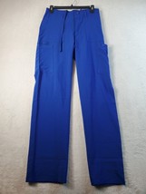 Dickies Eds Scrub Pants Womens Size XS Blue Pockets Belt Loops Pull On - £12.59 GBP