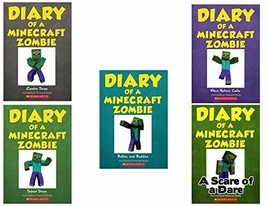 Diary of a Minecraft Zombie 5 Books Collection Vol 1-5 Humor &amp; Funny Stories, Vi - £35.24 GBP