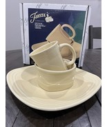 Fiesta Retired Ivory 3 Pc. Square Place Setting New In Box Fiestaware - €50,96 EUR