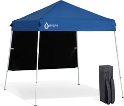 Arrowhead Outdoor 6&#39;X6&#39; Top / 8&#39;X8&#39; Base Backpack Pop-Up Canopy With, Blue - £87.91 GBP