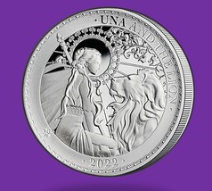 2022 Una And The Lion 1 Oz 0.999 Silver Proof Coin - St. Helena - £125.86 GBP