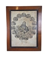 Vintage Lithograph: Chronology of the Death of Jesus - Esotericism - 2Y101 - $243.71 CAD