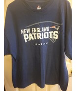 Mens New England Patriots Navy Short Sleeve Tee Size 2XL - $4.98