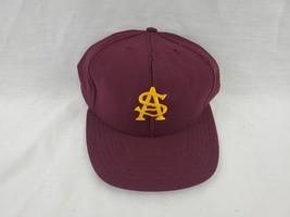 VINTAGE Delong Arizona State Sun Devils Snapback Adjustable Cap Hat - £38.91 GBP