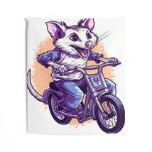 Bike Opossum Riding Pop Culture Graphic Indoor Wall Tapestries - $41.18+