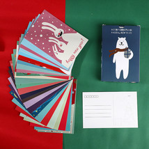 30 Pcs Holiday Merry Christmas Postcard Greeting New Year Card Polar Bear 4*6 In - £6.31 GBP