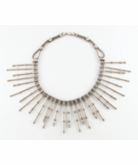 Vintage Traditional Indian Silver Choker Necklace 16.5&quot; 164 gr - $50,228.48 MXN