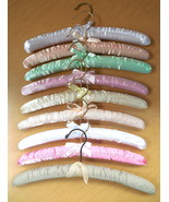 Lot of 9 Darice Pleated Cloth Padded Clothes Hangers n 7 Differenet Girl... - £30.14 GBP