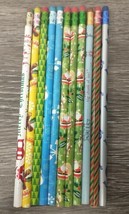 Vtg Lot Of 11 Christmas Pencils 80s 90s Good NOS - £10.84 GBP