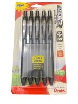 Pentel EnerGel-X Roller Gel Pens Blackjack Ink Medium Super Smooth Ink 2... - $7.99