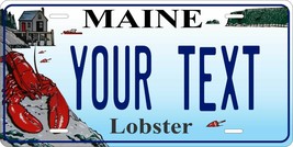 Maine Lobster License Plate Personalized Custom Car Bike Motorcycle Moped Tag - £8.81 GBP+
