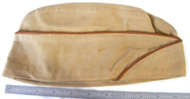 Vintage  WW2 Khaki Army Air Corps Garrison Cap Named F Calibria  3 - €21,10 EUR