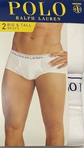 Polo Ralph Lauren 2-Big &amp; Tall Briefs 1X (42-44)  White - $25.72