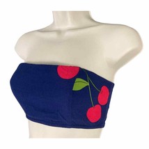 Forever 21 Women&#39;s S Cherry Print Tube Top Casual Fashion Trendy Summer ... - £9.49 GBP