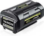 Replaces Ryobi Battery Lithium Ion: Vanon Op4060 40V 6.0Ah Compatible With - $67.95