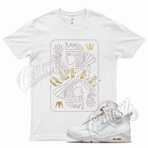 White QUEEN T Shirt for Air J1 6 Barely Rose Gold Hoops Six - £20.44 GBP+