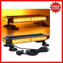 High Visibility Amber 30 LED Strobe Light Bar - Magnetic Emergency Warni... - $74.24