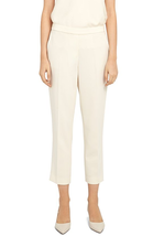 THEORY Womens Straight Fit Trousers Basic Pull On CL Ivory Size US 2 I1009210 - £79.08 GBP