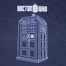 Doctor Who Tardis Vector Graphic Baby Doll T-Shirt, Size Small NEW UNWORN - £11.59 GBP