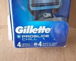 Gillette ProGlide Chill Razor Blade Refill 4 Cartridges - Brand New - £8.87 GBP
