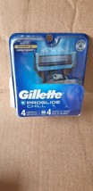 Gillette ProGlide Chill Razor Blade Refill 4 Cartridges - Brand New - £8.82 GBP