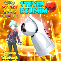 ✨ Steven Beldum Event Untouched With Ribbons ✨ Pokemon Scarlet Violet ✨ - £1.52 GBP