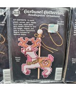 New Vintage Carousel Collection Needlepoint Ornament Kit &quot;Reindeer Mistl... - €6,82 EUR