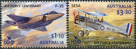 Australia 2021. Royal Australian Air Force (MNH OG) Set of 2 stamps - £6.26 GBP