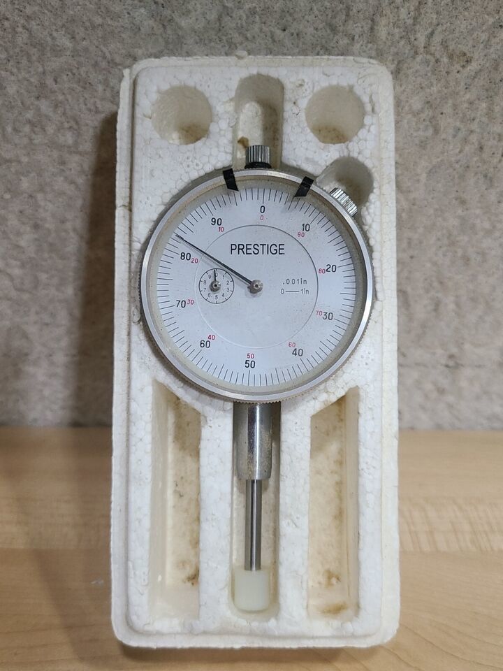 Prestige High Precision Dial Indicator .001"- 1" Dial Indicator Gauge 19270 VTG - $62.48