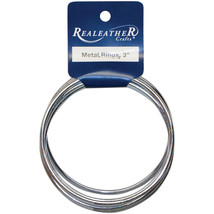 Zinc Metal Rings-3&quot; 6/Pkg - $12.12