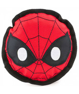 Marvel Comics Spider-Man Face Ballistic Squeaker Dog Toy Red - £15.62 GBP